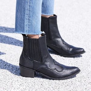Coconuts by Matisse Free People Vegan Western Cavalier Boot Black